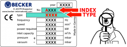 Becker Geräte-Typenschild mit Seriennummer und Index_trans