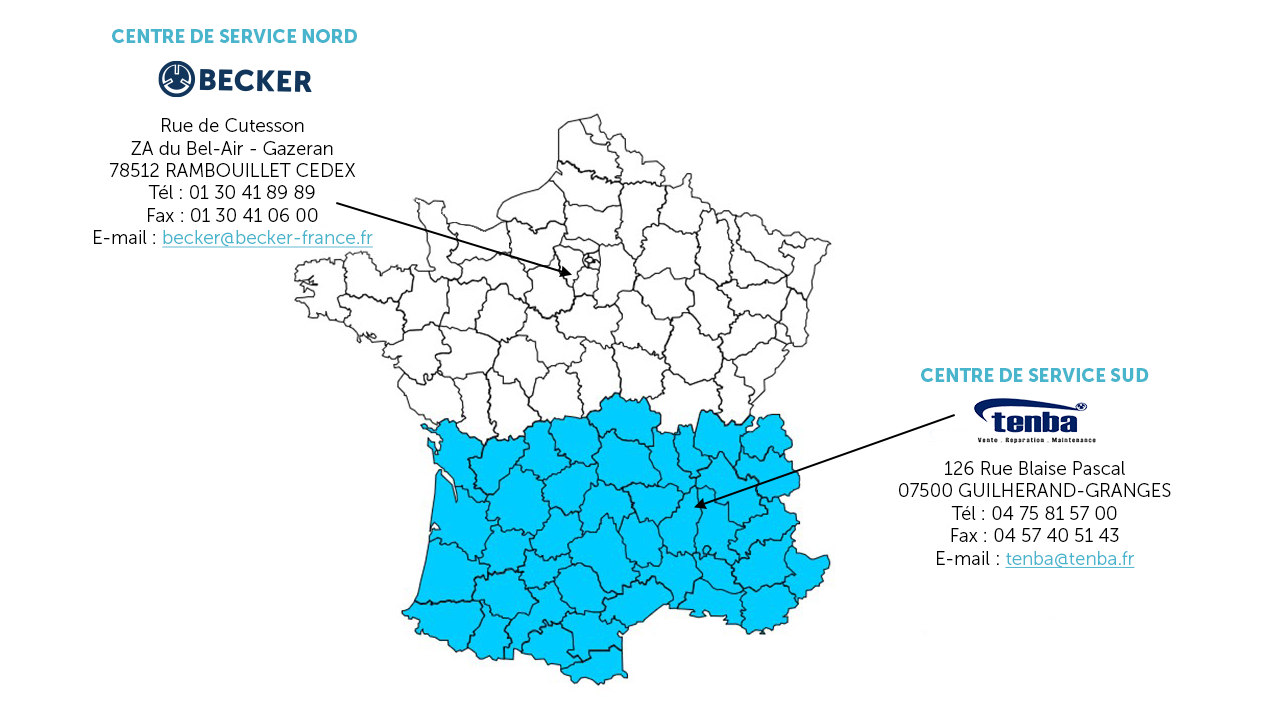Carte de France_répartition Becker-Tenba