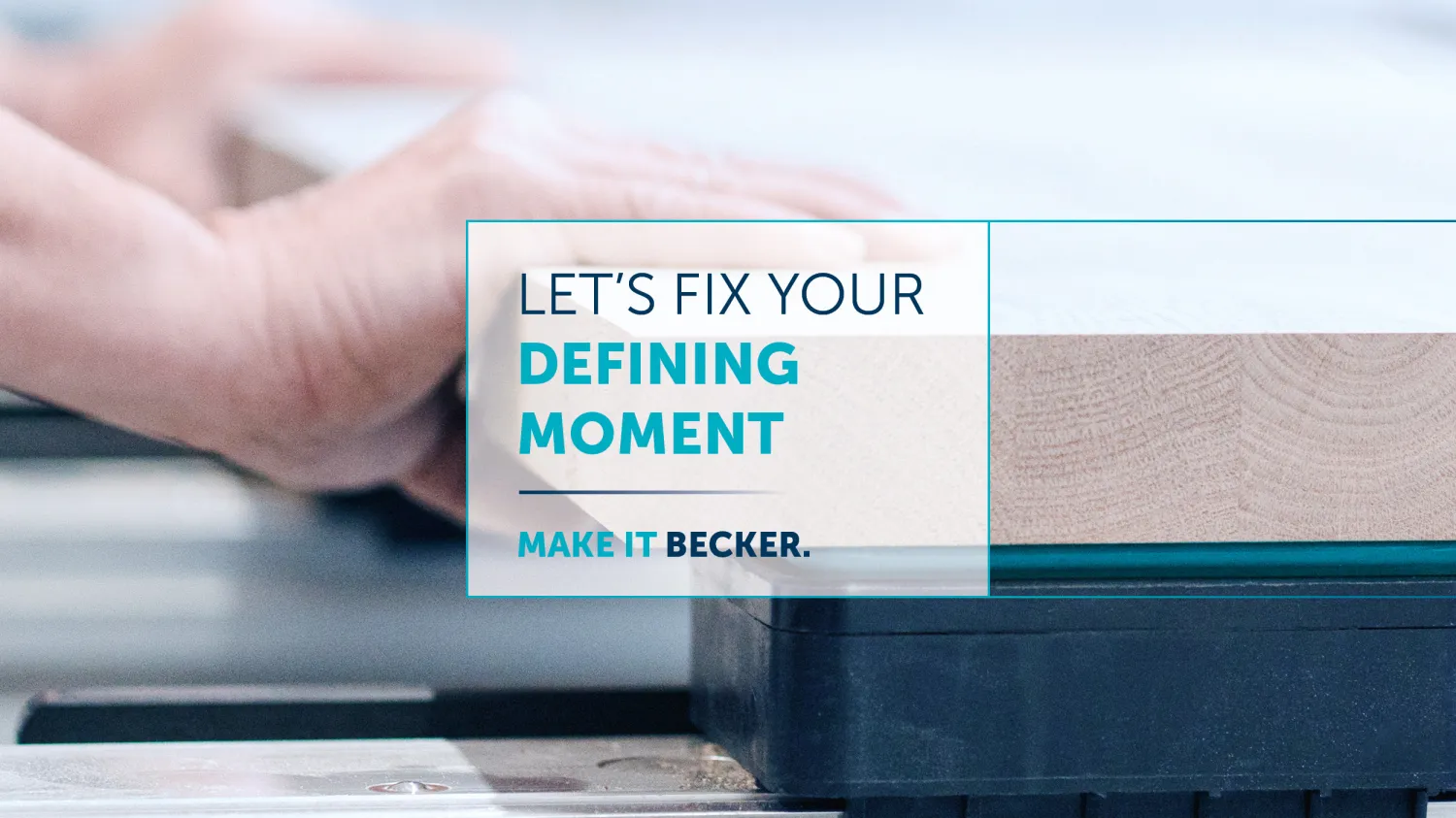 Becker_Lets talk woodworking